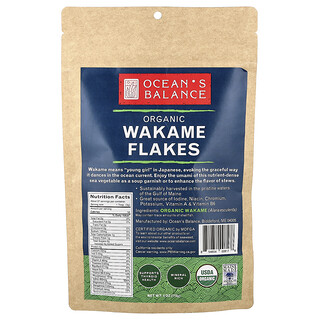 Ocean's Balance, Organic Wakame Flakes, 4 oz (113 mg)