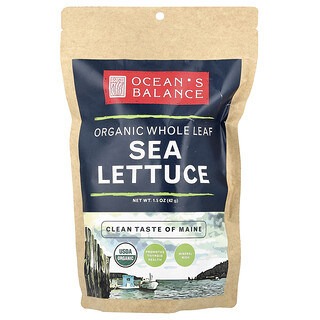 Ocean's Balance, Organic Whole Leaf Sea Lettuce, 1.5 oz (42 g)