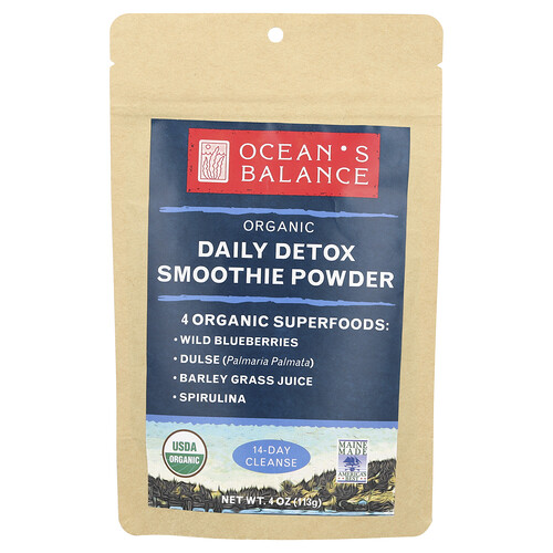 Ocean's Balance Organic Daily Detox Smoothie Powder 4 oz (113 g)