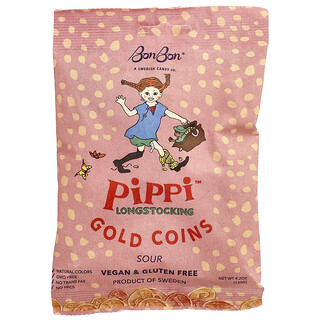 BonBon, Pippi™ Longstocking, Gold Coins, Sour, 4.2 oz (120 g)