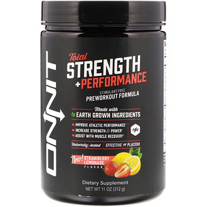 Отзывы о Onnit, Total Strength + Performance, Strawberry Lemonade Flavor, 11 oz (312 g)