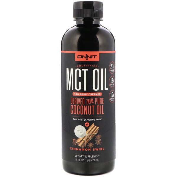 Onnit, Emulsified MCT Oil, NonDairy Creamer, Cinnamon Swirl, 16 fl oz (473 ml) iHerb