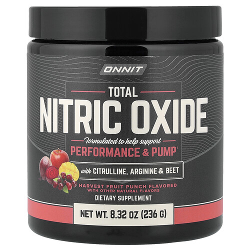 Onnit Total Nitric Oxide with Citrulline, Arginine & Beet, Harvest Fruit Punch, 8.32 oz (236 g)