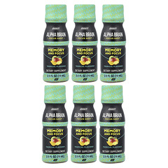 Alpha BRAIN® Focus Shot, тропічний, 6 флаконів по 75 мл (2,5 рідк. унції)