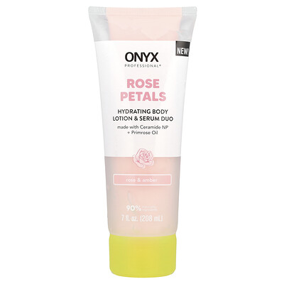 Product Image for Onyx Professional, Rose Petals, Hydrating Body Lotion & Serum Duo, Rose & Amber, 7 fl oz (208 ml)