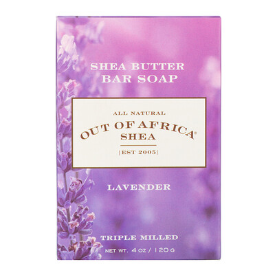 

Shea Butter Bar Soap, Lavender, 4 oz (120 g)