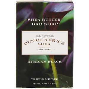 Аут оф Эфрика, Shea Butter Bar Soap, African Black, 4 oz (120 g) отзывы покупателей