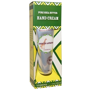 Отзывы о Аут оф Эфрика, Pure Shea Butter, Hand Cream, Verbena, 1 oz (29.6 ml)