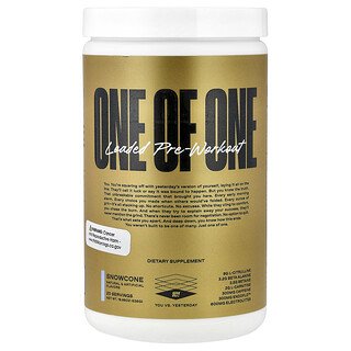 ONE OF ONE, Pré-entraînement chargé, Snowcone, 535 g