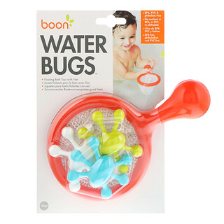 Boon, Water Bugs, Floating Bath Toys with Net, 10+ Months