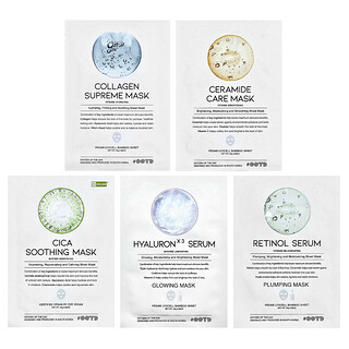 OOTD, Hydrating Serum Sheet Beauty Masks, 5 Sheets, 0.88 oz (25 g) Each