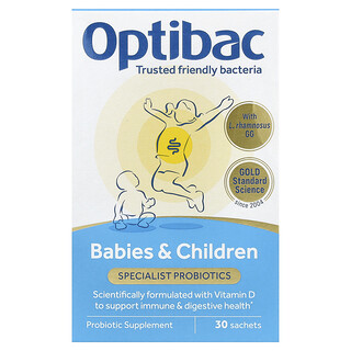 Optibac, probiotice de specialitate pentru bebeluși și copii, fără aromă, 30 de pliculețe