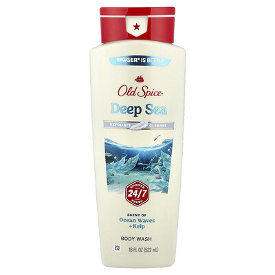 Old Spice, Jabón líquido para el cuerpo, Limpieza profunda con minerales de aguas profundas, 532 ml (18 oz. líq.)