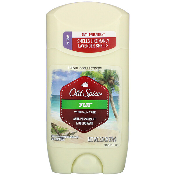 Old Spice‏, Fresher Collection, Anti-Perspirant & Deodorant, Fiji, 2.6 oz (73 g)