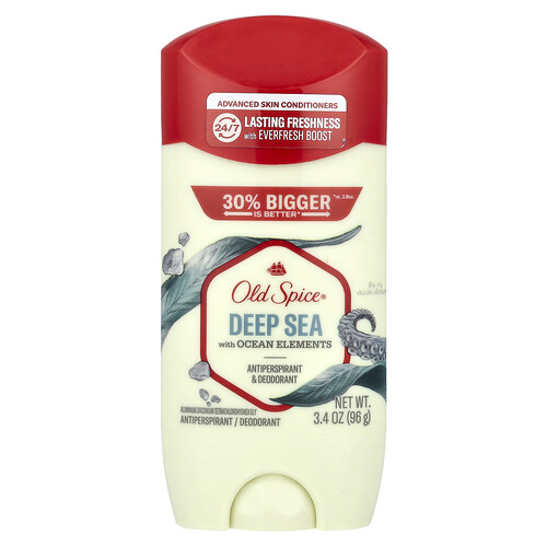 Old Spice Antiperspirant & Deodorant, Deep Sea with Ocean Elements, 3.4 oz (96 g)