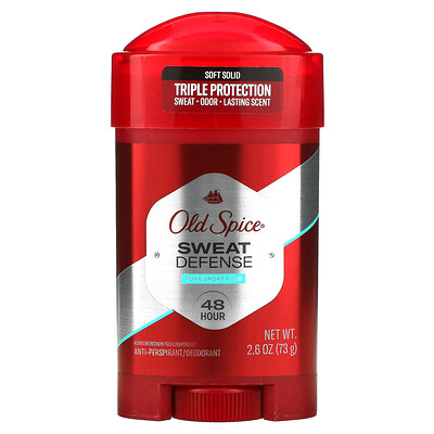 Old Spice Pure Sport Plus, твердый дезодорант-антиперспирант, защита от пота, 73г (2,6унции)