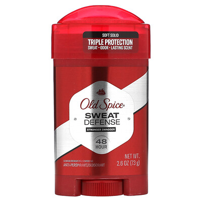 Old Spice Дезодорант-антиперспирант для защиты от пота, мягкое твердое вещество, насыщенный вкус, 73 г (2,6 унции)