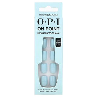 OPI‏, On Point ، مانيكير فوري بالضغط ، قصير الطول ، سوزي بدون مجداف ، مجموعة من 27 قطعة