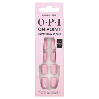 OPI‏, On Point ، مانيكير فوري بالضغط ، قصير الطول ، تعديل على الشعر ، مجموعة من 27 قطعة