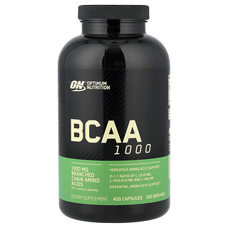 Optimum Nutrition, BCAA 1000, 400 capsules