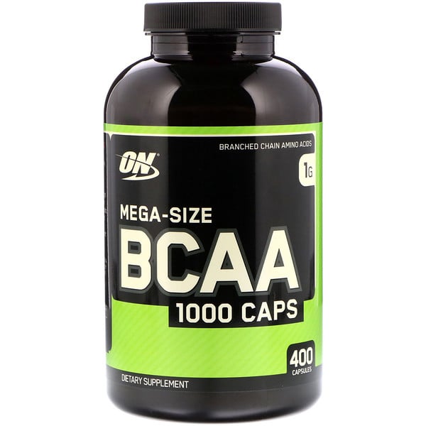 Optimum Nutrition, BCAA 1000キャップ、メガサイズ、1g、400カプセル