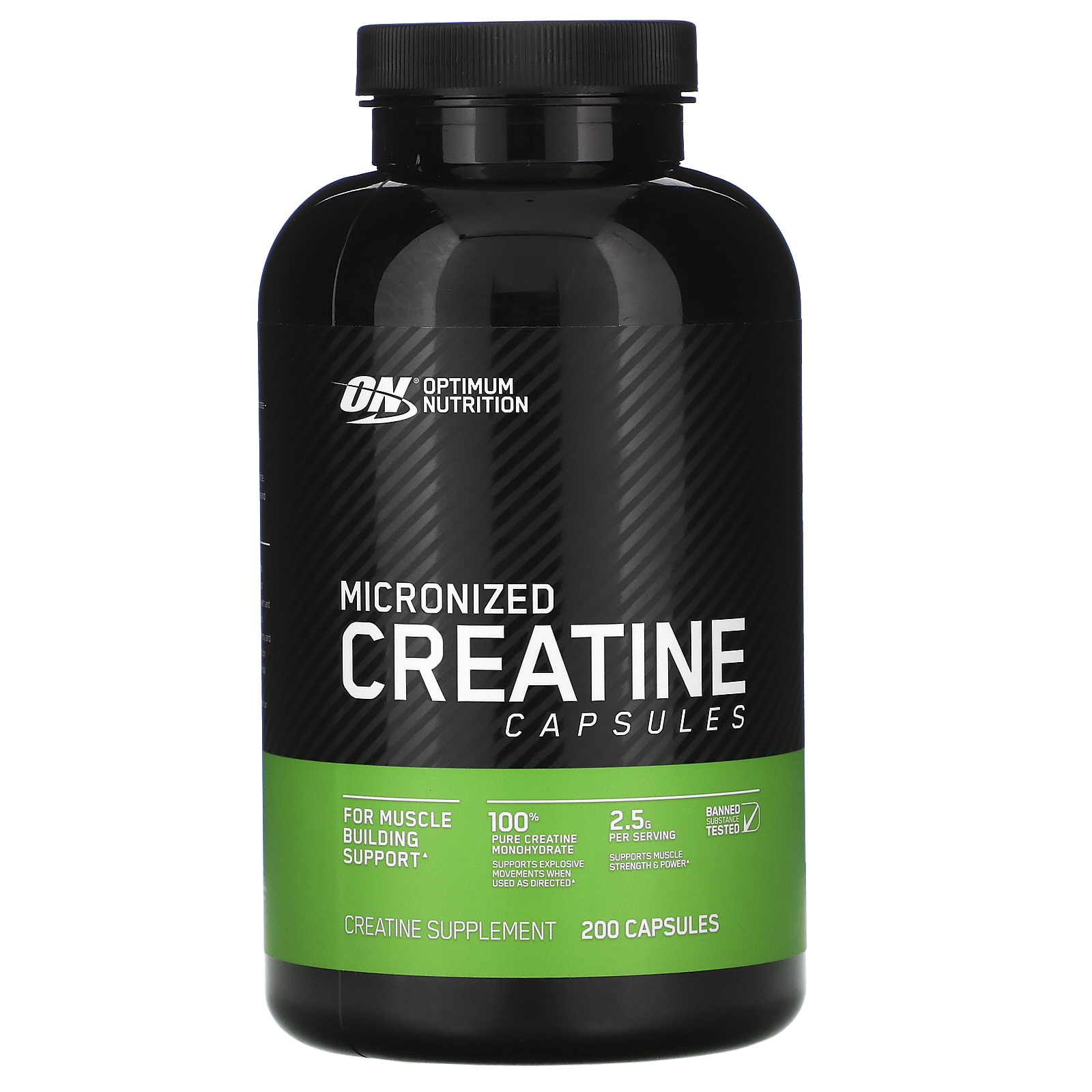 Optimum Nutrition 微粉化クレアチンカプセル 2 5g 0粒 Iherb