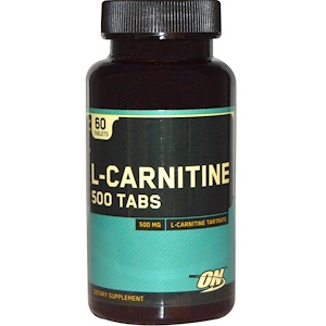 Купить Optimum Nutrition, L-карнитин, 500 мг, 60 таблеток  на IHerb