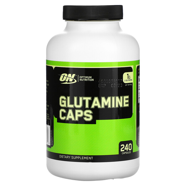 Optimum Nutrition, Glutamine, Glutamin, 1.000 mg, 240 Kapseln