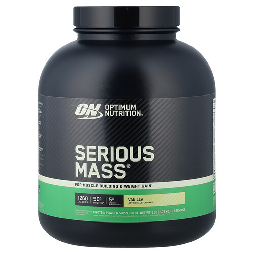 Optimum Nutrition, Serious Mass®, Vanilla, 2,72 kg (6 lb)