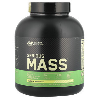 Optimum Nutrition, Ernstige massa™, vanille, 6 lb (2,72 kg)
