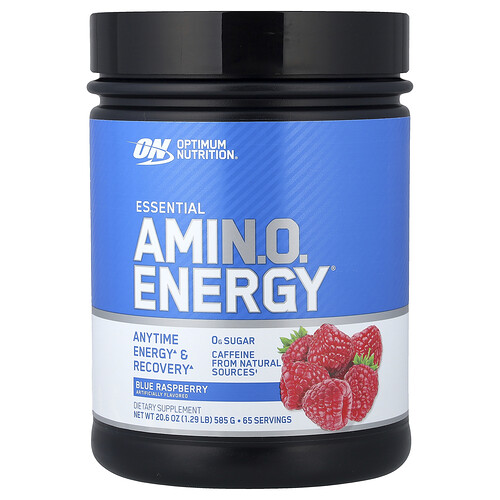 Optimum Nutrition Essential Amin.O. Energy®, Blue Raspberry, 20.6 oz (585 g)