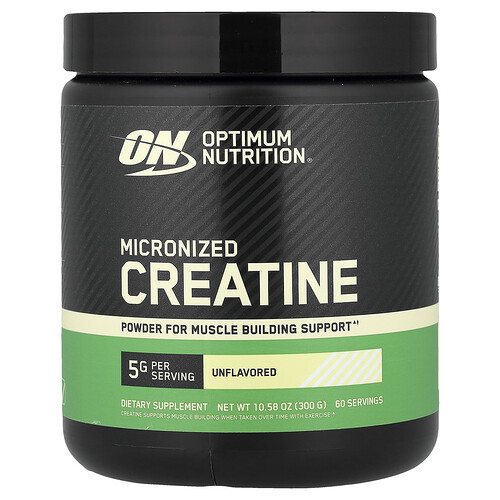 Optimum Nutrition, Micronized Creatine Powder, mikronisiertes Kreatin-Pulver, geschmacksneutral, 300 g (10,58 oz.)