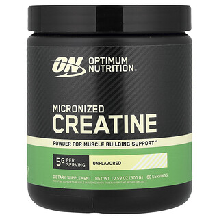 Optimum Nutrition, Poudre de créatine micronisée, Non aromatisée, 300 g