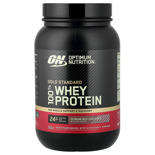 Optimum Nutrition, Gold Standard® 100% Whey Protein, Extreme Milk Chocolate, 2 lb (907 g)
