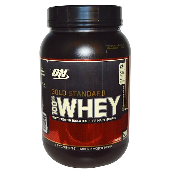 Optimum Nutrition, Gold Standard, 100 Whey, Extreme Milk Chocolate, 2