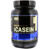 Optimum Nutrition, קזאין Gold Standard 100% Casein, בטעם וניל קרמי, 909 גרם (2 ליברות)