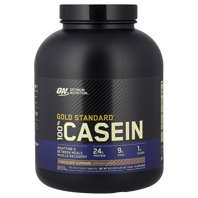 Optimum Nutrition, Gold Standard® 100% Casein, Chocolate Supreme, 3.97 lb (1.8 kg)