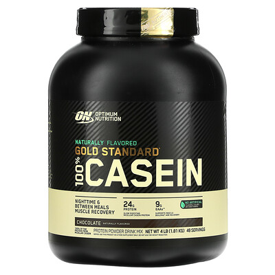 Optimum Nutrition Gold Standard 100% Casein, с натуральными ароматизаторами со вкусом шоколадного крема, 1,81 кг (4 фунта)