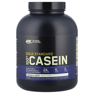 Optimum Nutrition, 100 % caseína Gold Standard®, Galletas y crema, 1,75 kg (3,85 lb)