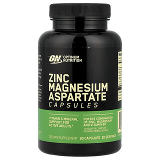 Optimum Nutrition, 天冬氨酸镁锌片剂，90 粒胶囊