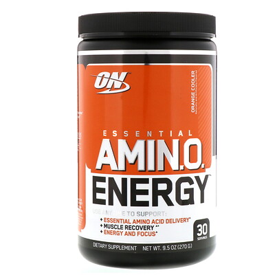 Optimum Nutrition ESSENTIAL AMIN.O. ENERGY, Orange Cooler, 9.5 oz (270 g)