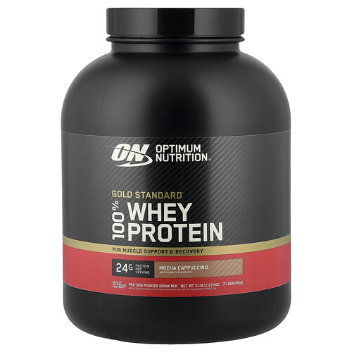 Optimum Nutrition, Gold Standard 100% Whey, Moca y capuchino, 2,27 kg (5 lb)