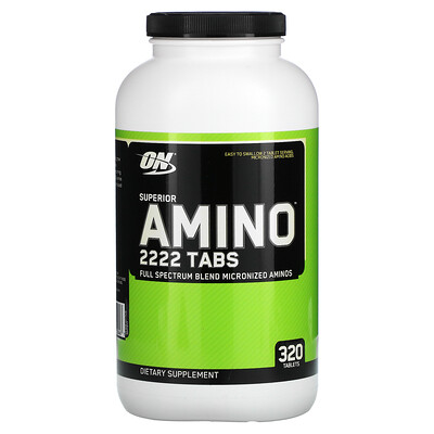 Optimum Nutrition Superior Amino 2222 Tabs, 320 таблеток
