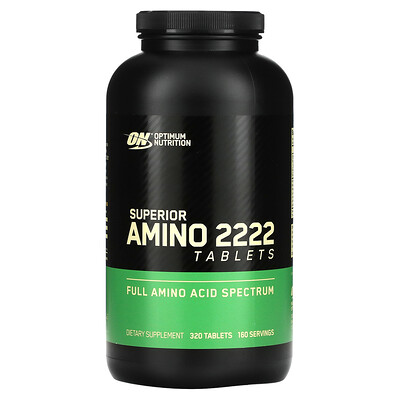 Optimum Nutrition Superior Amino 2222 Tabs, 320 таблеток