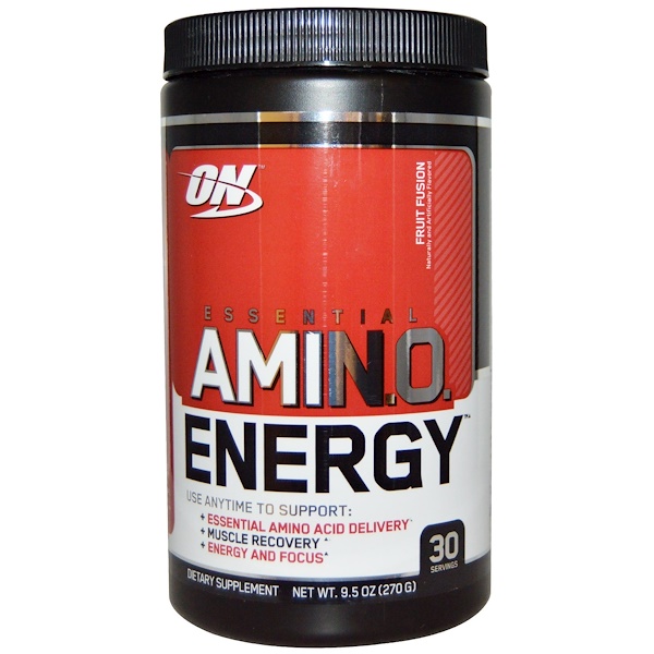 Optimum Nutrition, Essential AmiN.O. Energy, Fruit Fusion, 0.6 lbs (270 g)