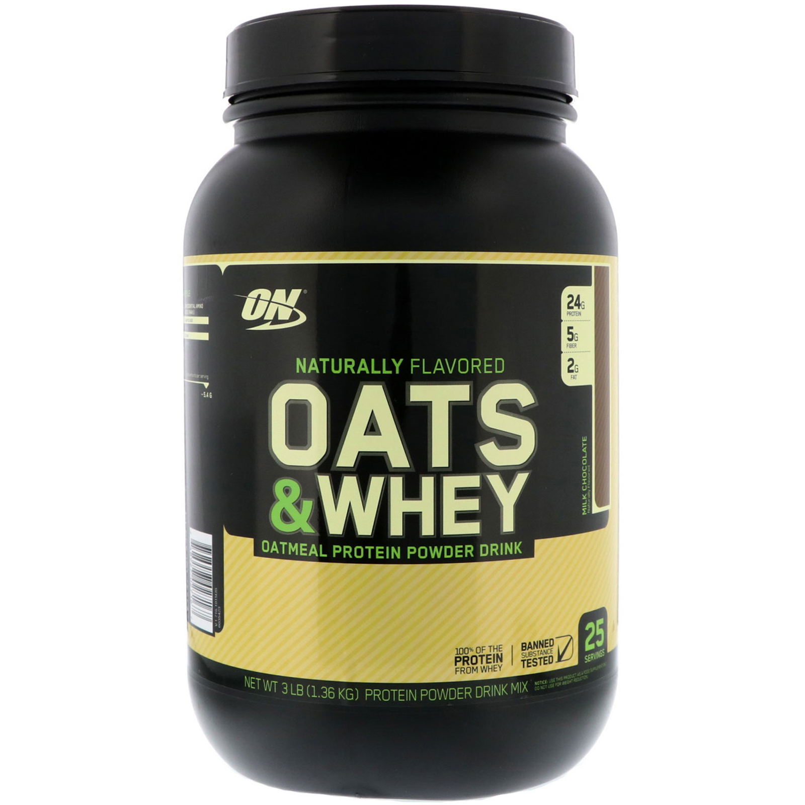 Optimum Nutrition Natural 100 Oats Whey – Runners High Nutrition