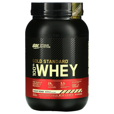Optimum Nutrition Gold Standard 100% Whey протеиновая сыворотка со вкусом мороженого 907 г (2 фунта)