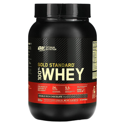 

Optimum Nutrition Gold Standard 100% Whey, сыворотка с насыщенным шоколадным вкусом, 907 г (2 фунта)