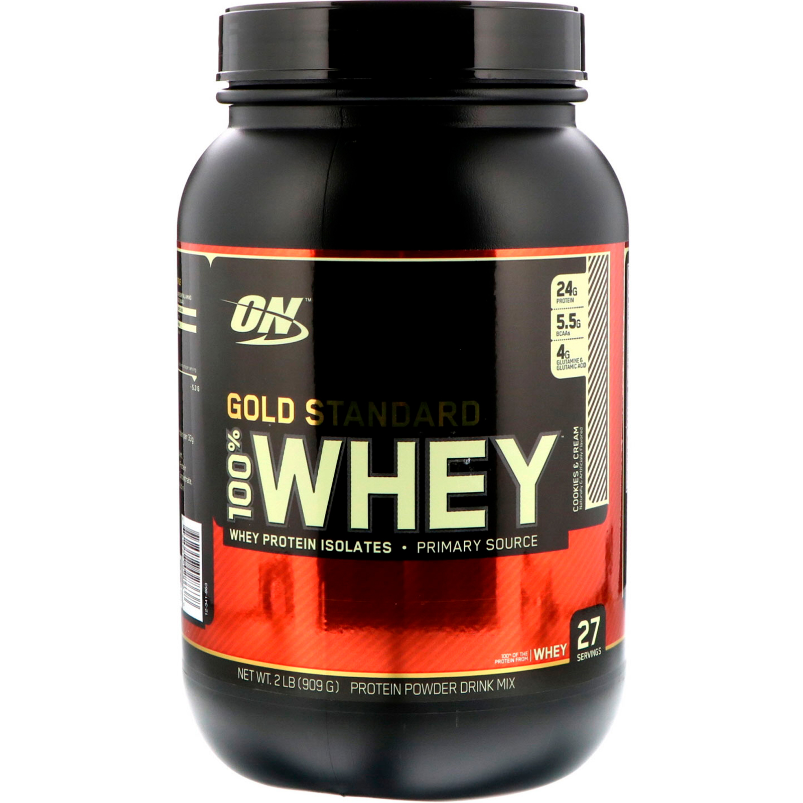 Gold Standard Whey Protein Cookies And Cream Nutrition ...