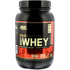 Optimum Nutrition, Gold Standard 100% Whey(ゴールドスタンダード100%ホエイ)、デリシャスストロベリー、909g(2ポンド)